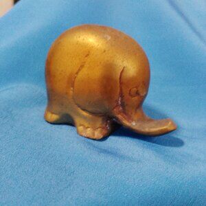 VINTAGE - solid brass elephant